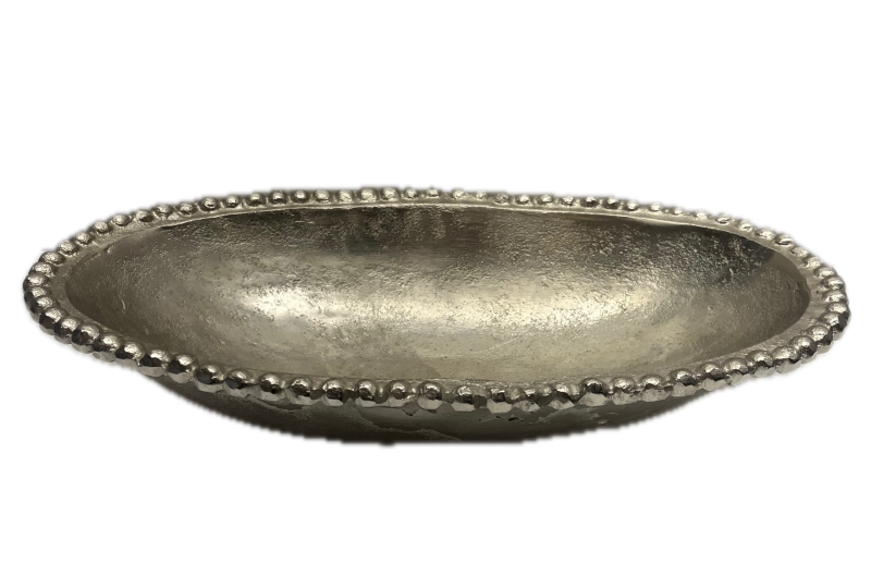 Silver Oval Bowl