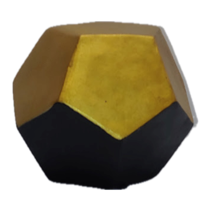 Geometric Bronze Gold Orb