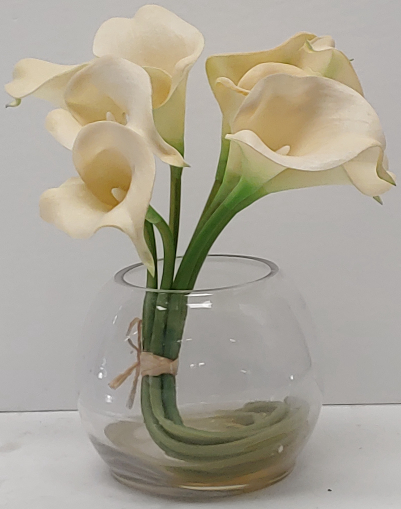 Flowers In Glass Vase