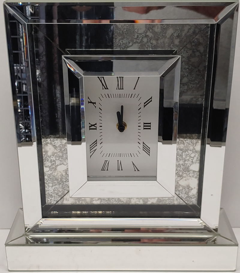 Mirrored Mantle Clock