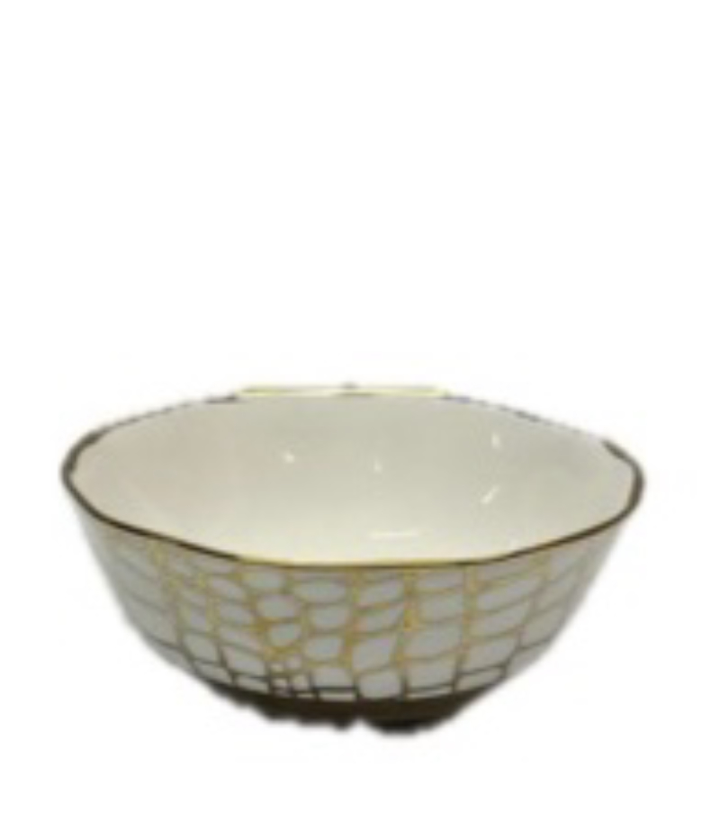 Gold & White Bowl