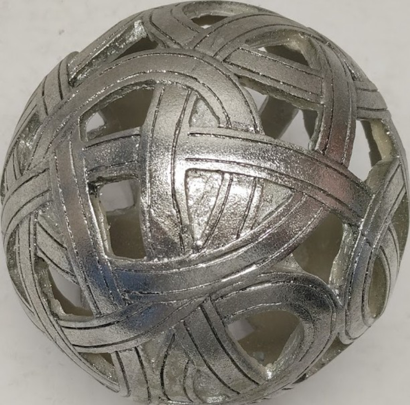 Swirly Silver Ball