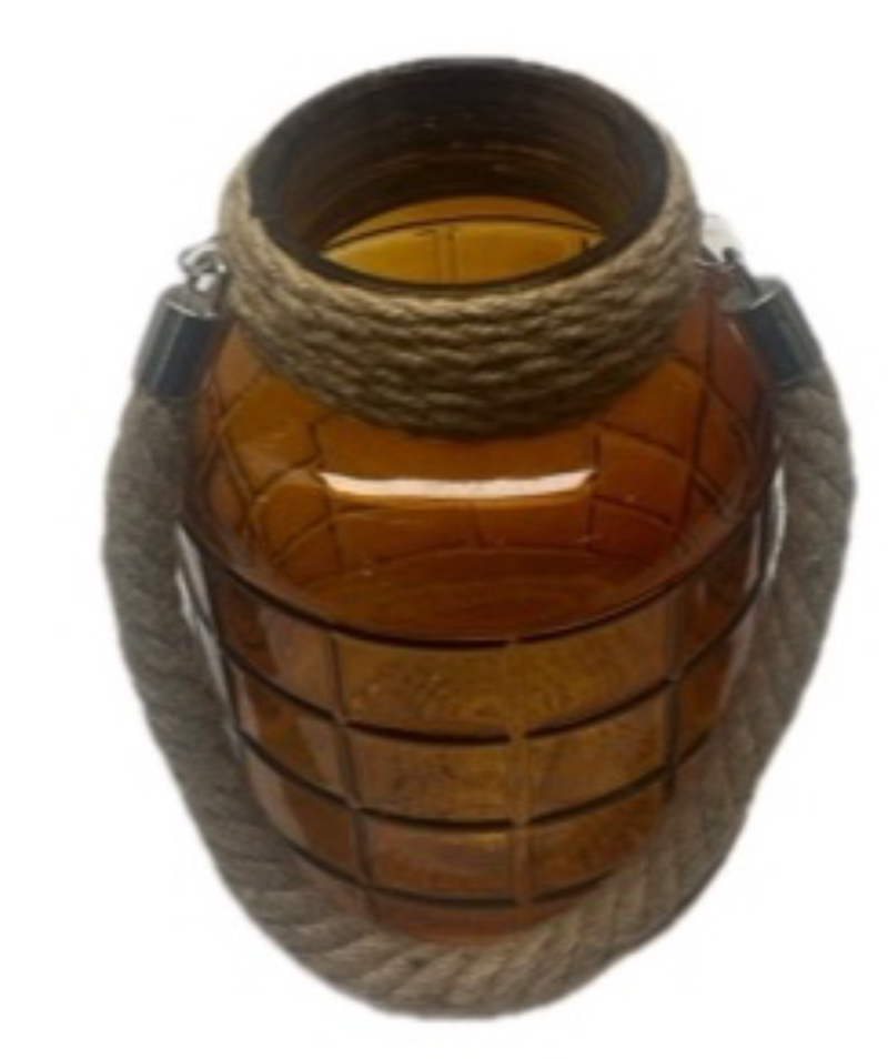Glass Jar With Jute Handle