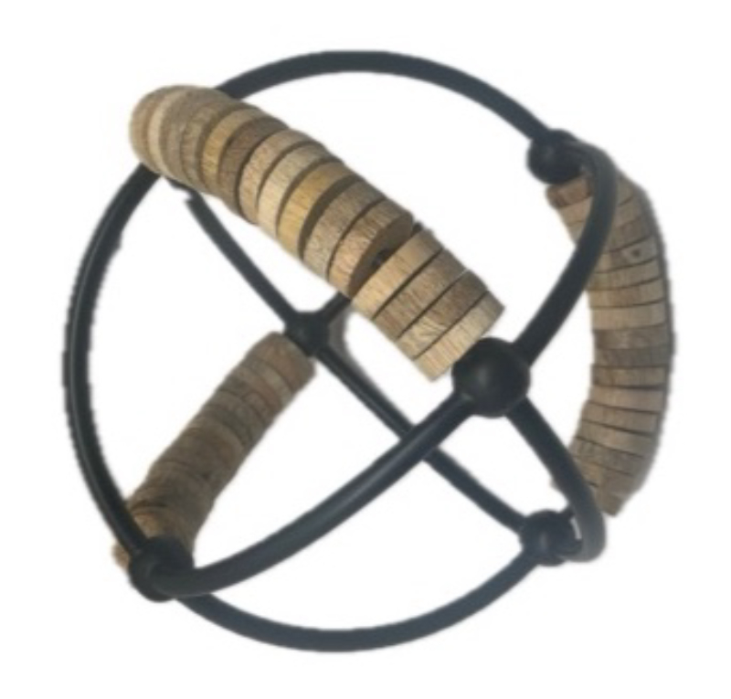 Wood And Metal Ball