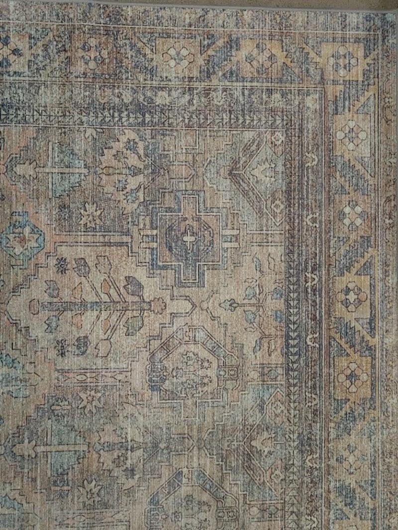 Beige Print Rug