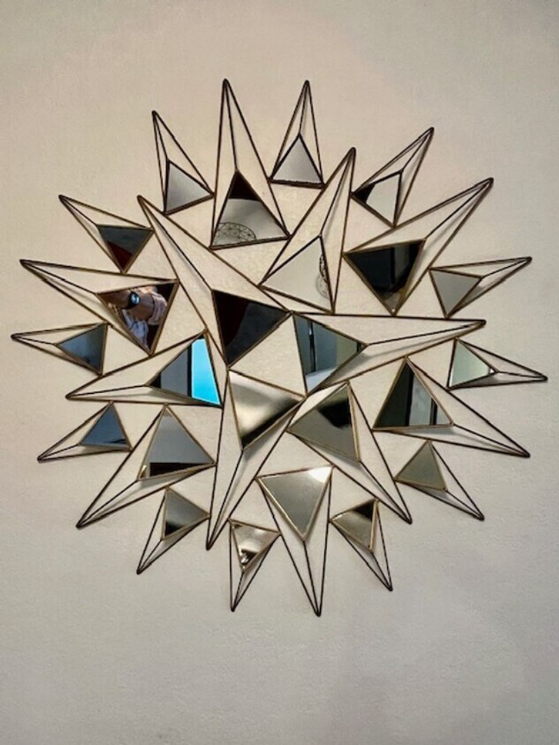 Mirrored Wall Sculpture