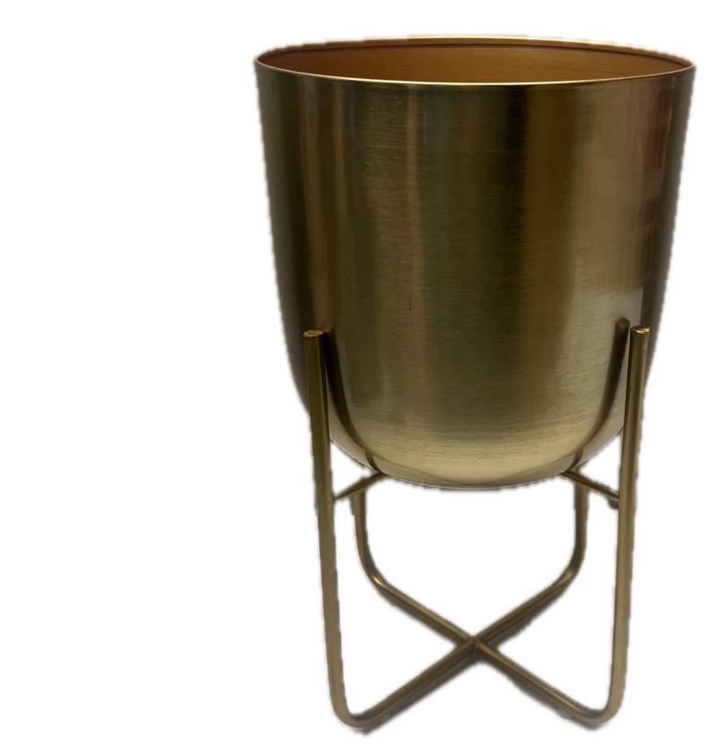 Gold Pot In Stand