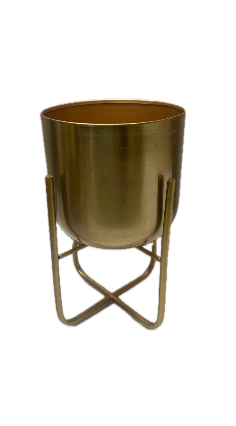 Gold Pot In Stand