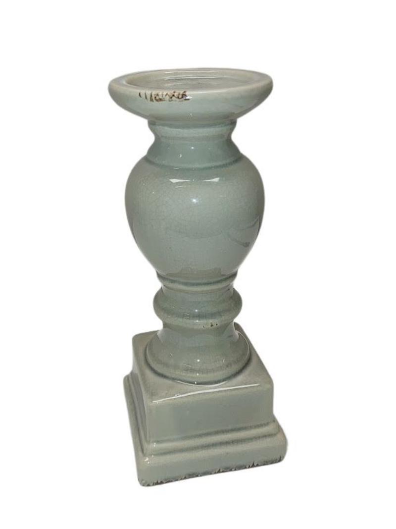 Ceramic Grey Candle Holder